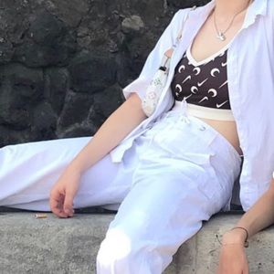 Marine Serre x Nike Indy Sports Bra Brown